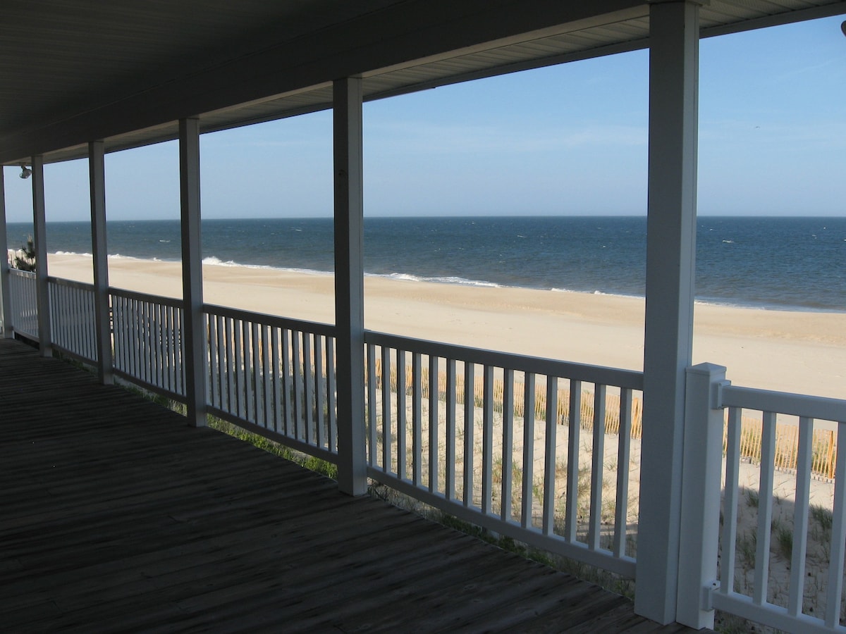 Oceanfront home, beach front with huge decks