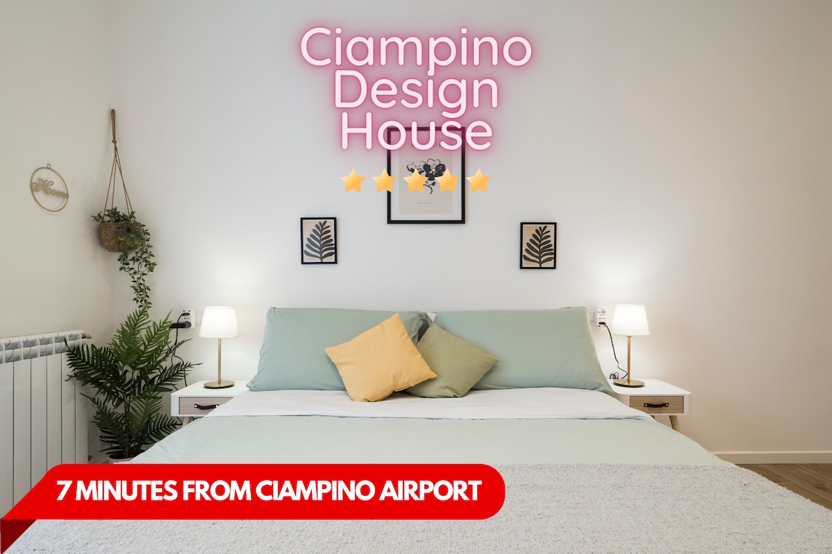 [7 min dall'aeroporto] Casa Design con A/C e WiFi