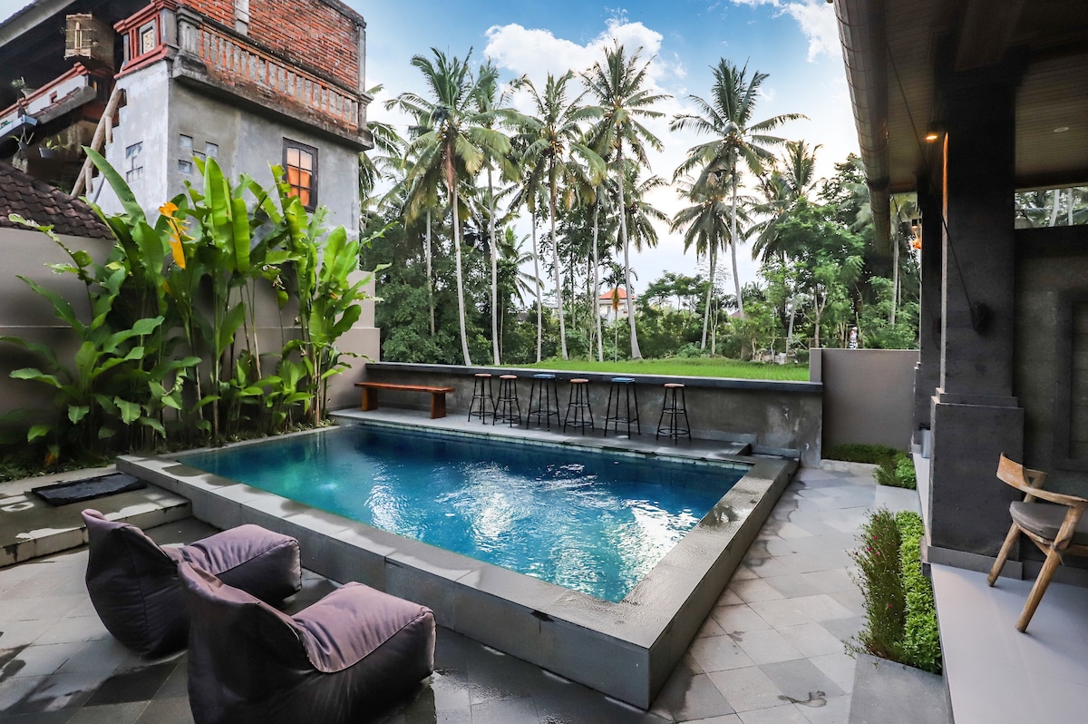 Harmony House 1: Just Built, 2 min Ubud Center