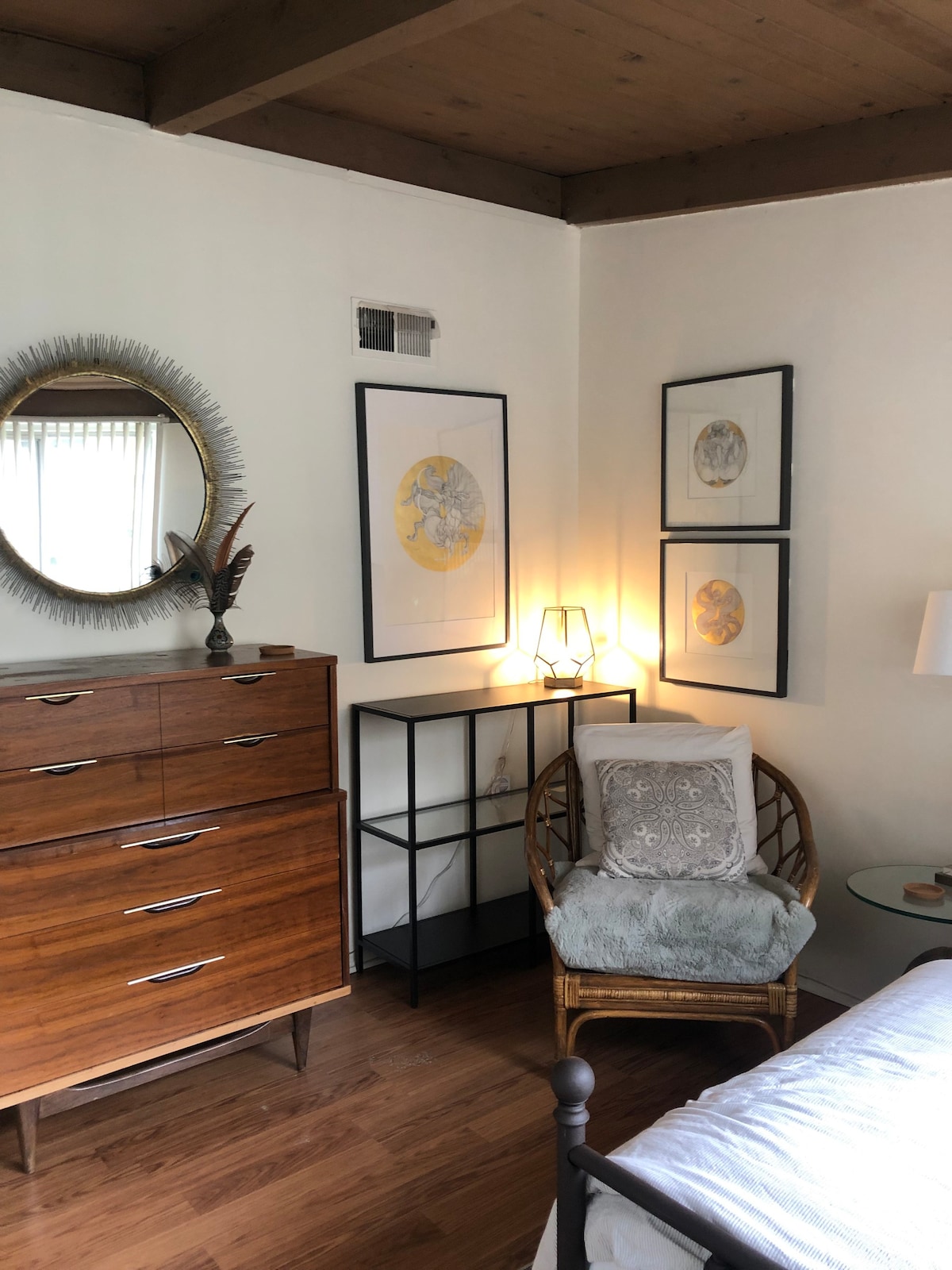 Cozy MidCentury Modern Ranch Bedroom