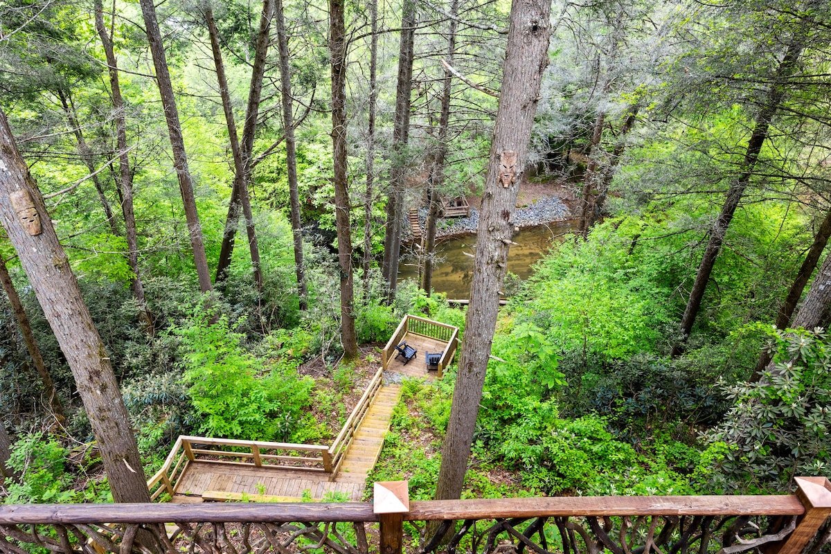 Tranquil Creek View A-Frame