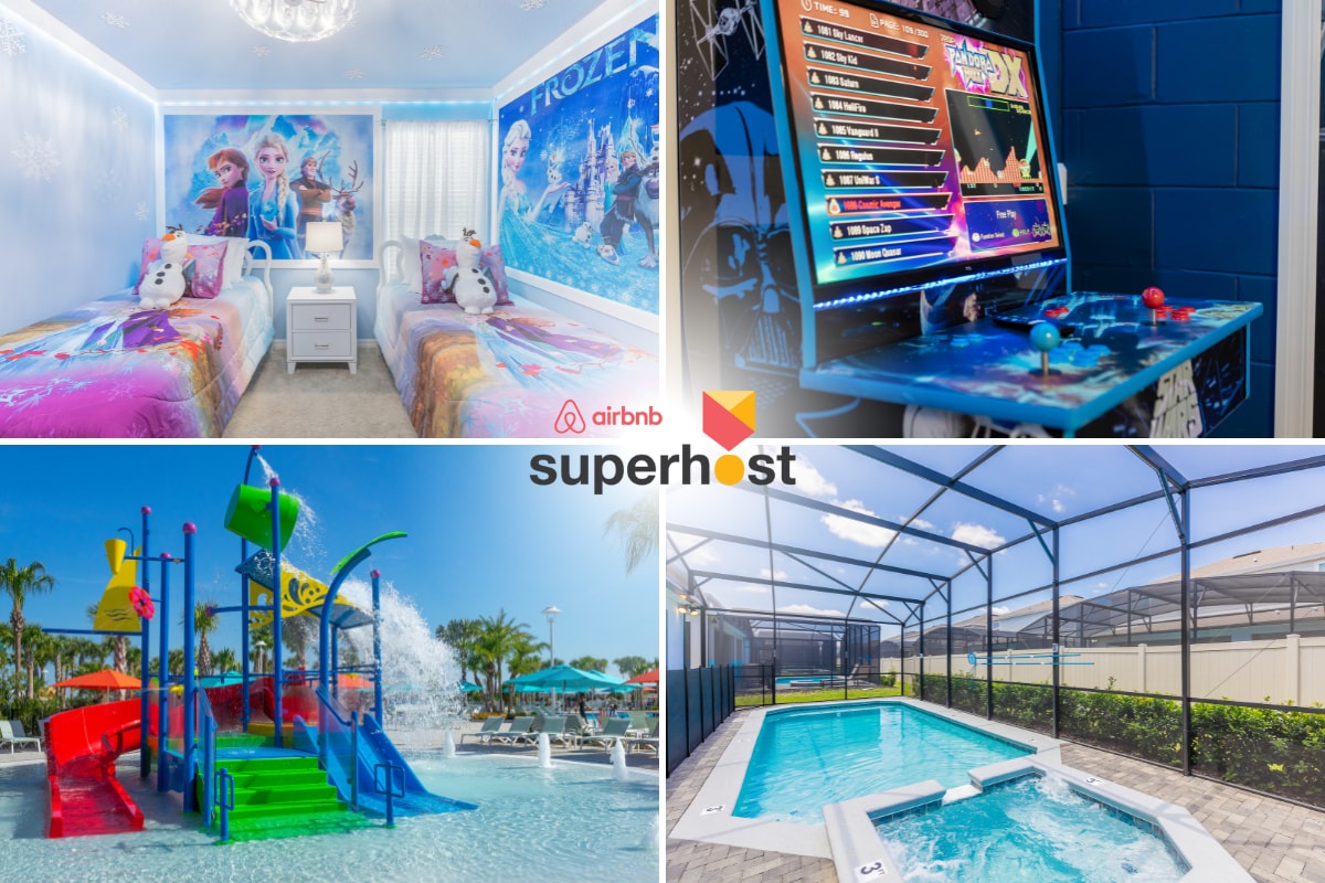 No Airbnb fees! Themed Pool/ SPA/ Game Room 220271