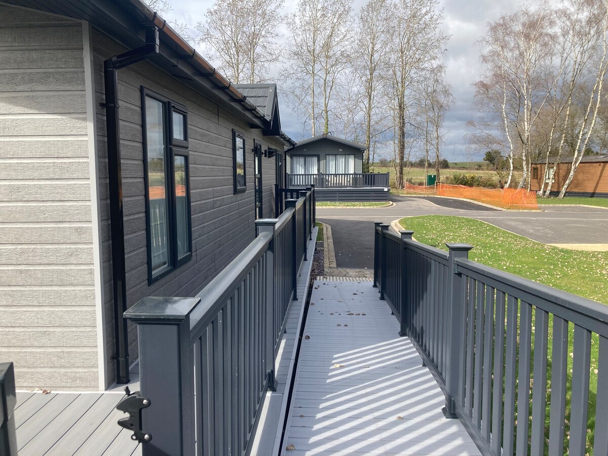 A wheelchair accessible lodge in the New Forest.