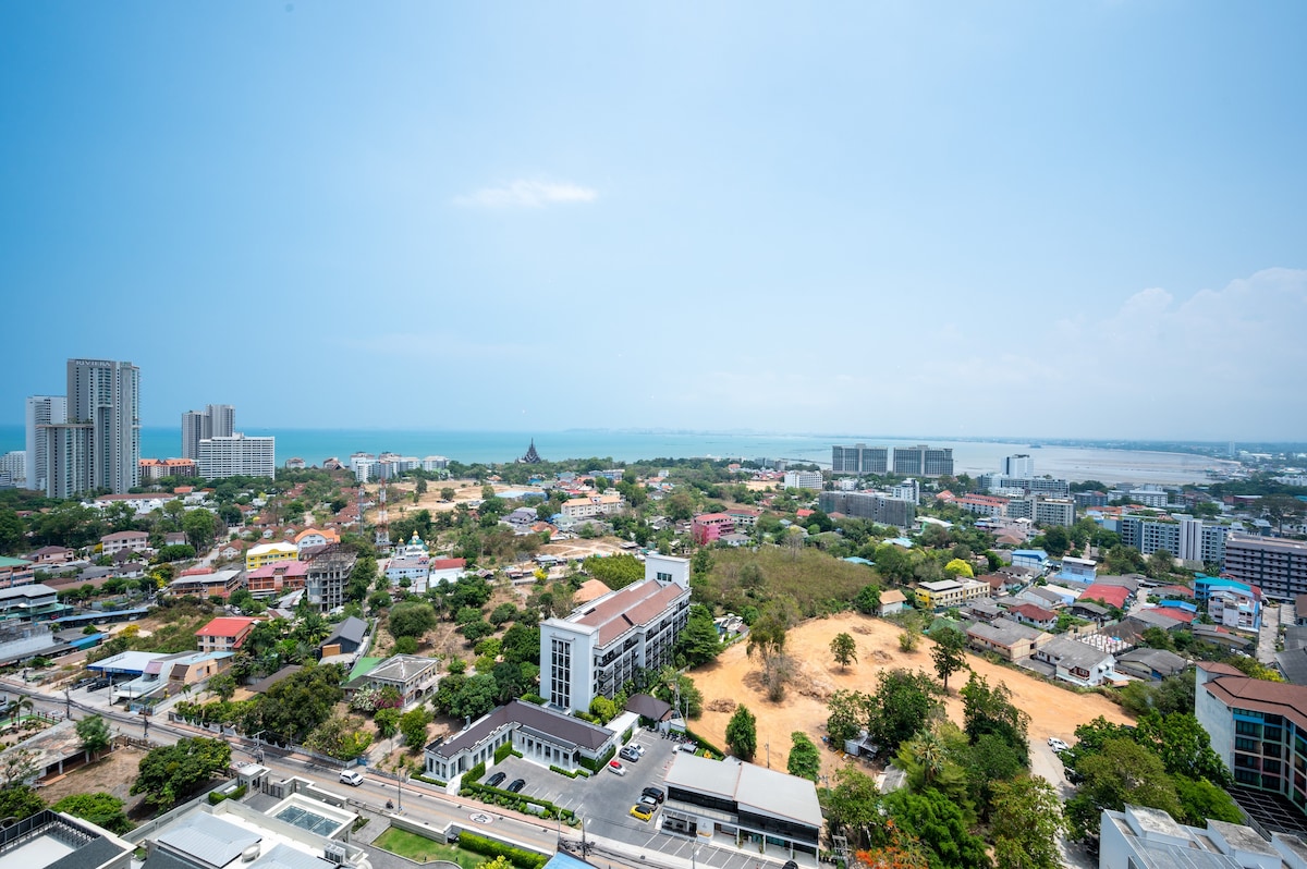 Wongamat海滩毗邻令人惊叹的Naklua公寓景观Naklua公寓
