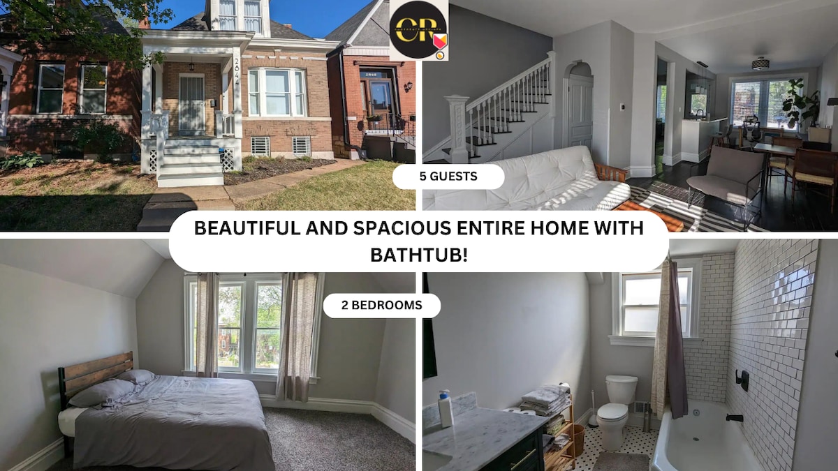 Spacious 2Bed House- Monthly Traveler's Welcome!