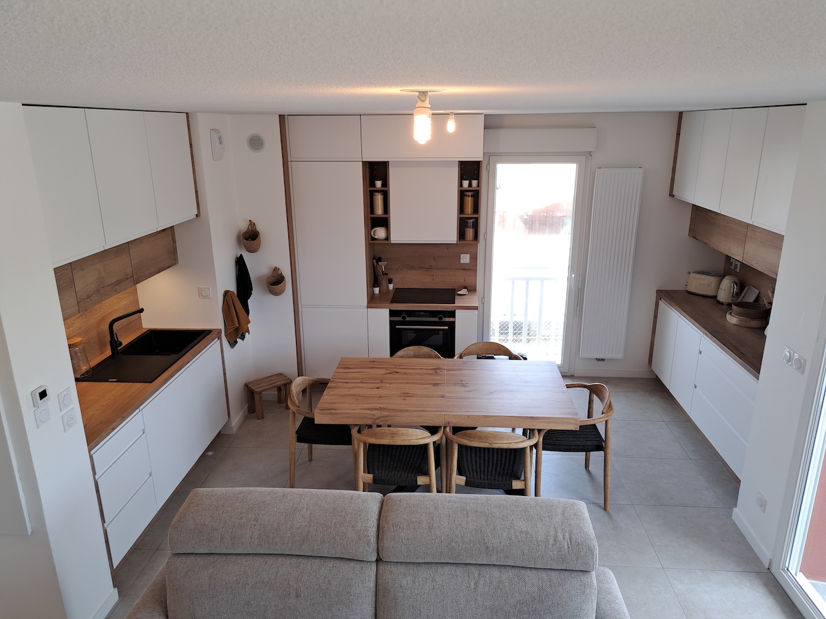 Appartement cosy 2 chambres - 300m de la plage