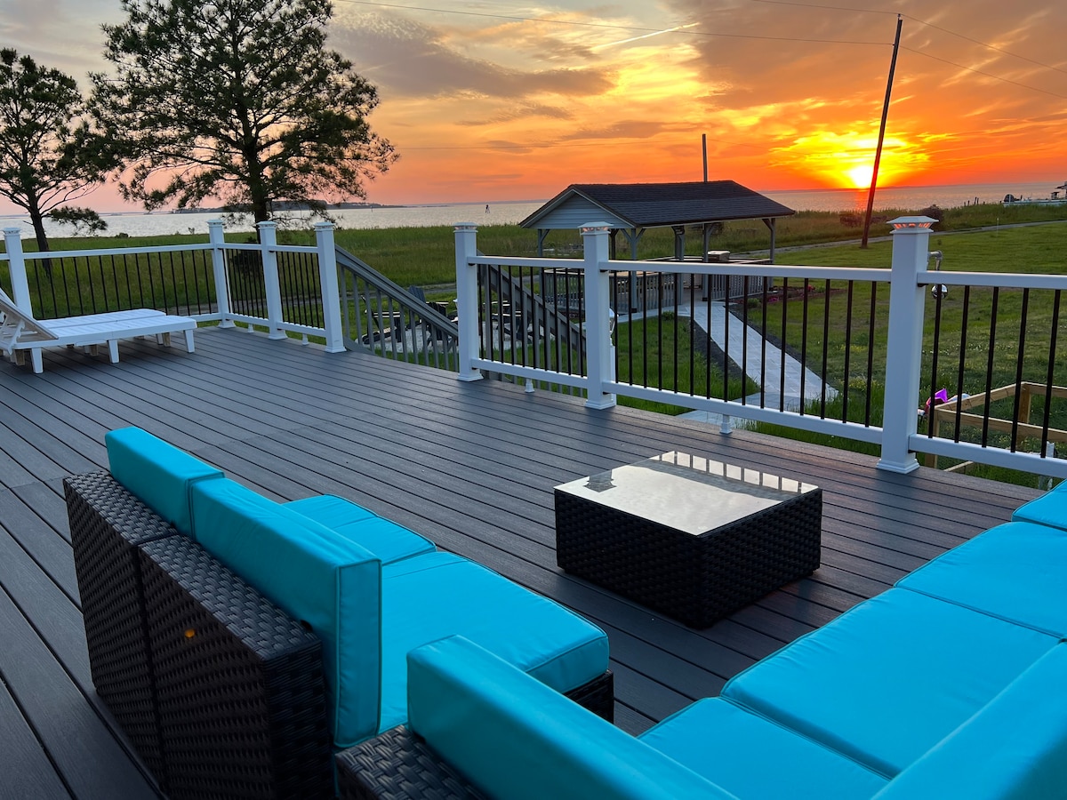 New Island Home on the Chesapeake Bay Sunsets