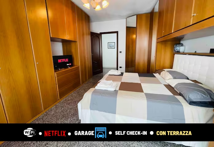 [Qomo Apartment Con Terrazza]- Netflix&WIFI