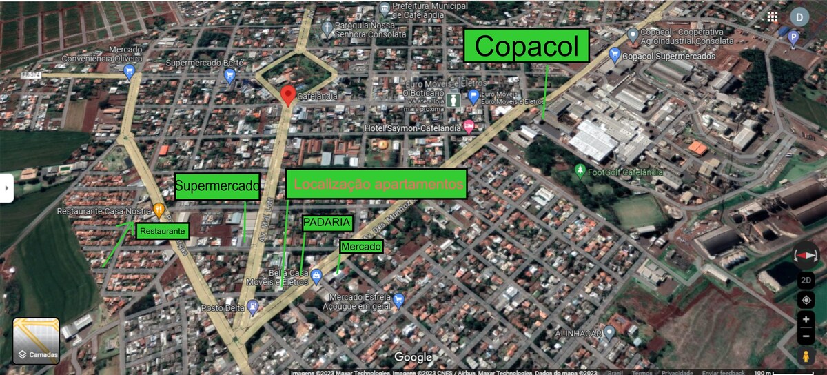 Apartamento no centro na avenida da Copacol