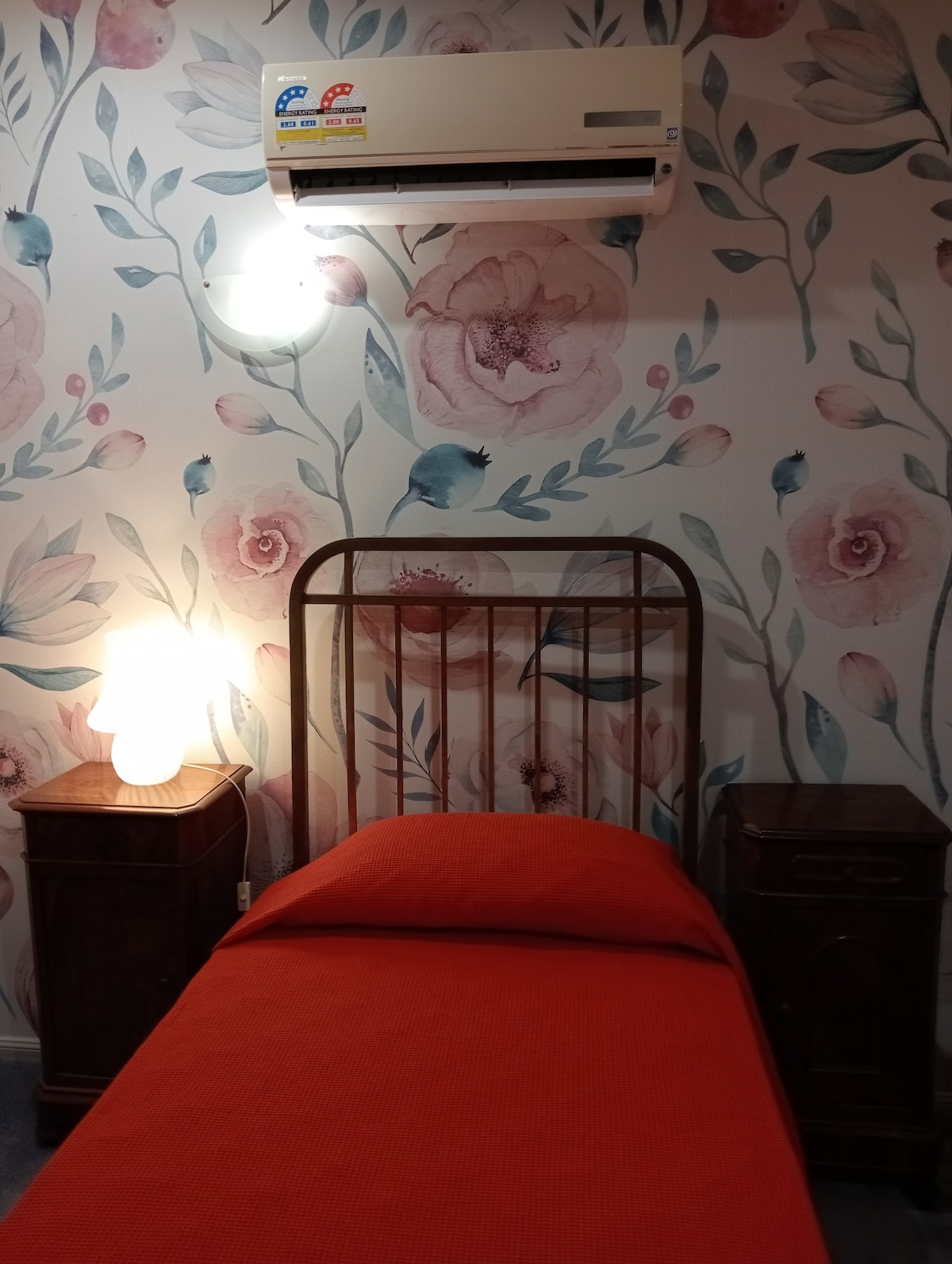 Business traveller enjoy this cosy single red room