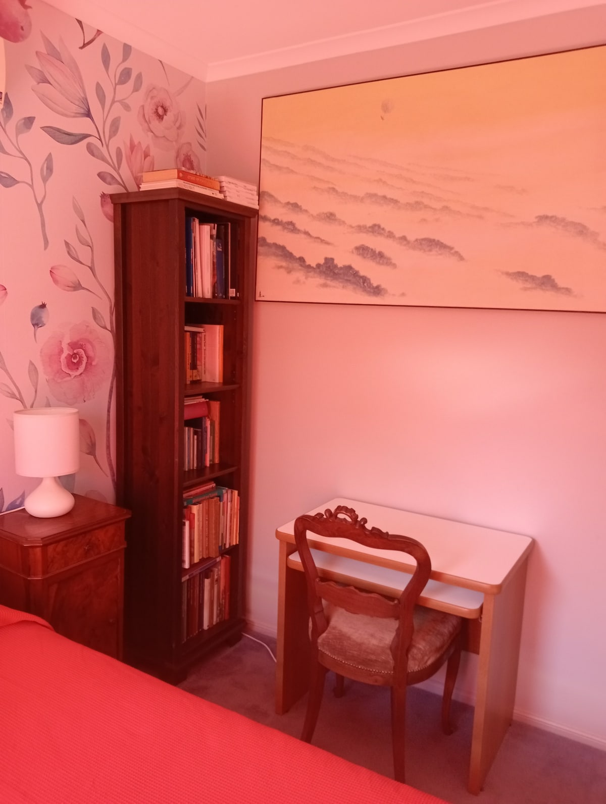 Business traveller enjoy this cosy single red room