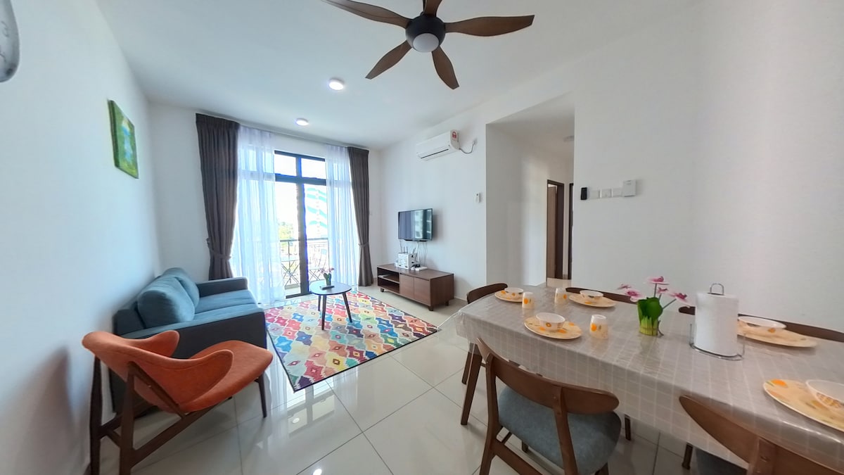 2 Parking Comfy Condo @ Desaru Town [Pool/Netflix]