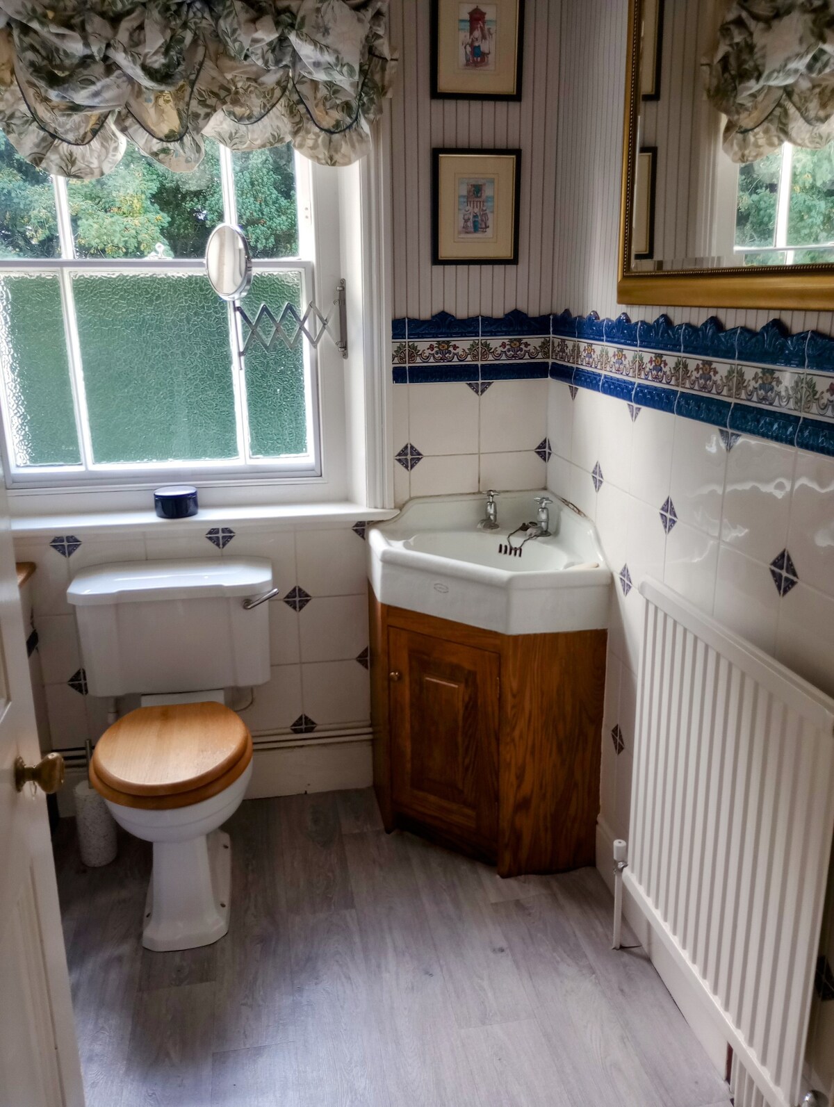 A single room in a Victorian house in a village.