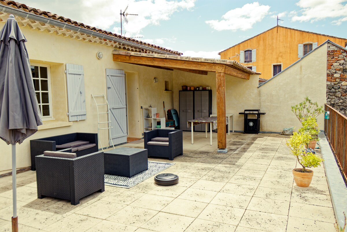 Maison sur le bord de l'Hérault