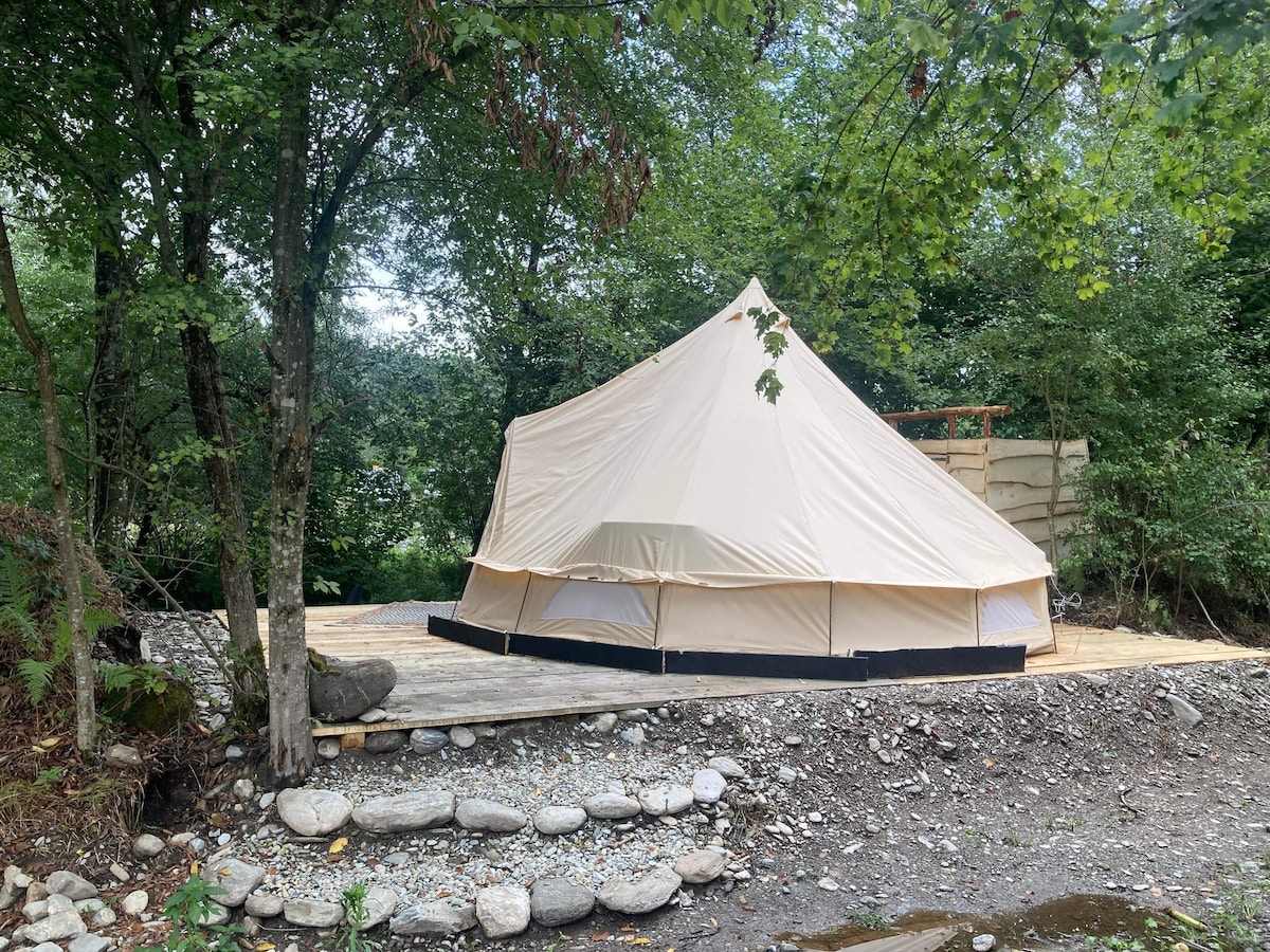 Glamping tent