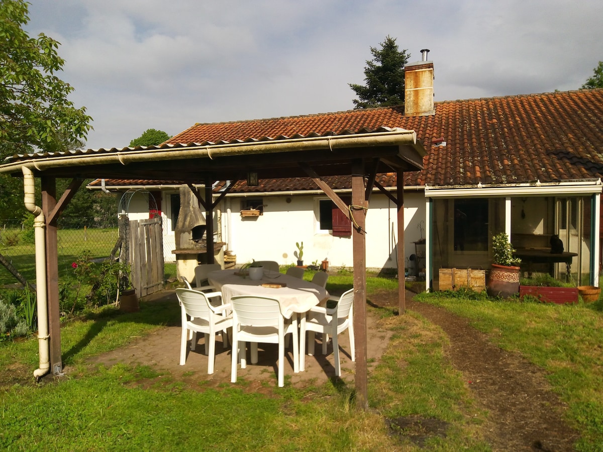 Maison entre lac et océan