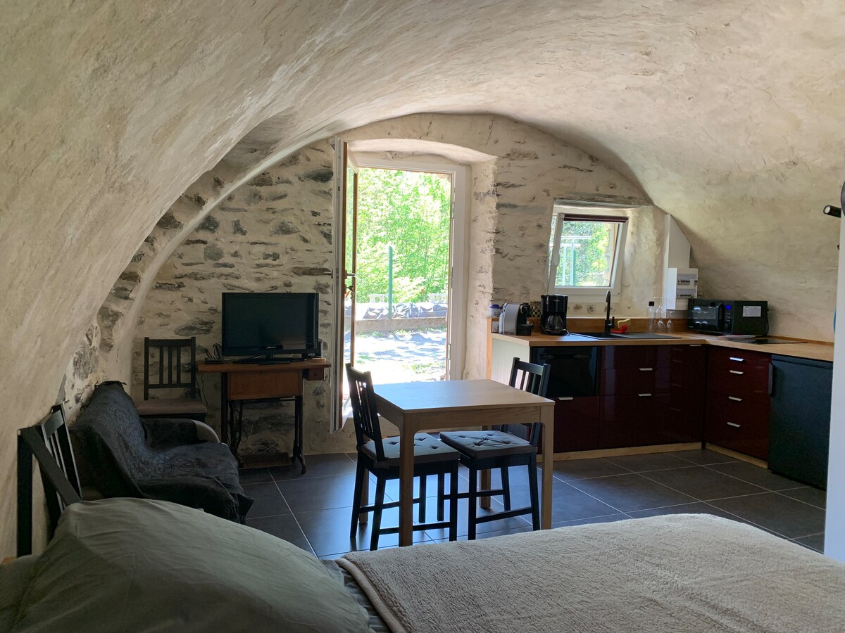 Studio chaleureux au cœur des montagnes