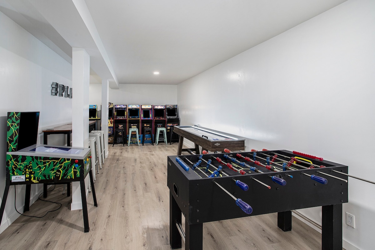 Arcade/Game Room • Private Beach Access • Fire Pit