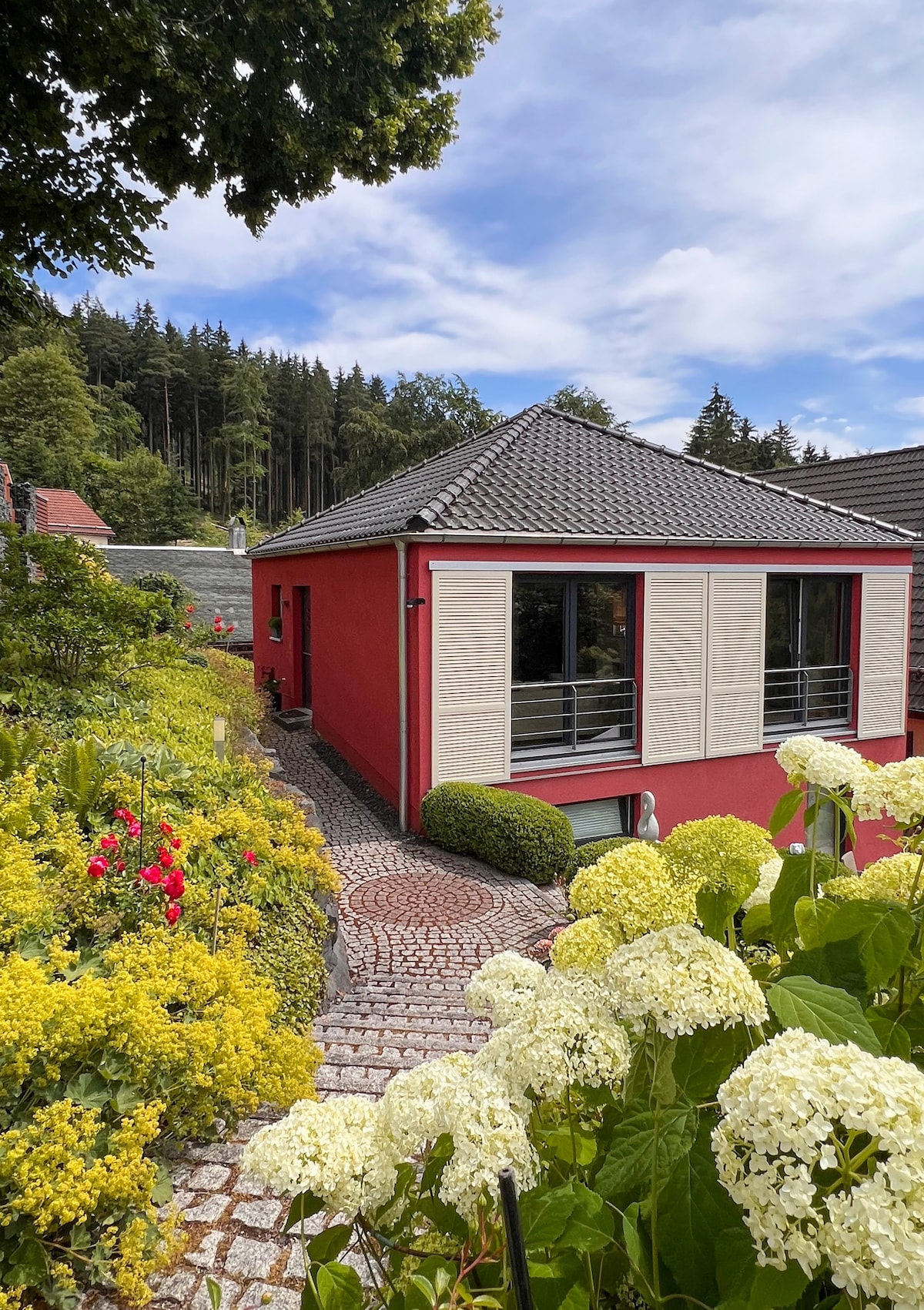 Ferienhaus Conradshöh mit schöner Terrasse