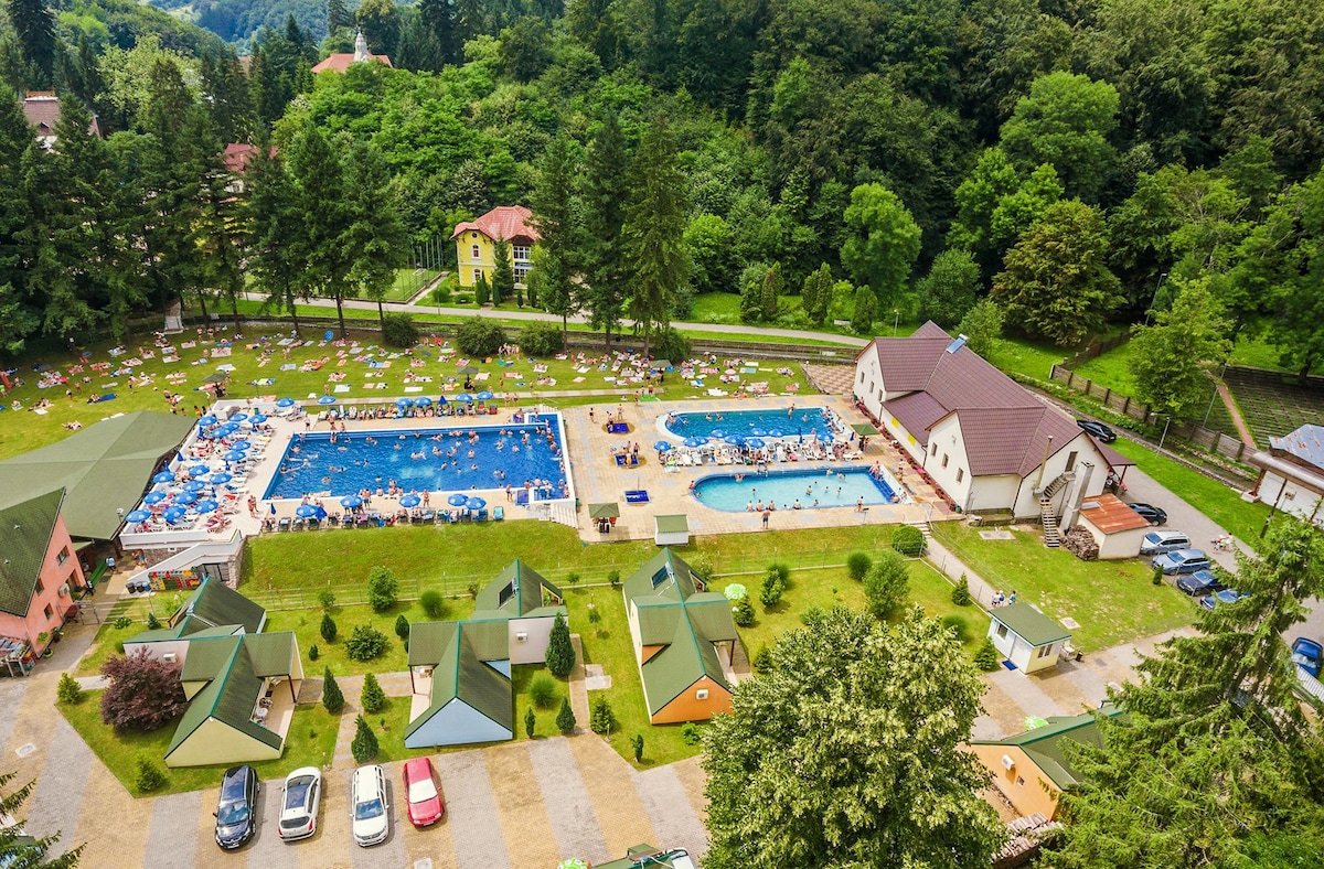 Bungalows with swimming pools