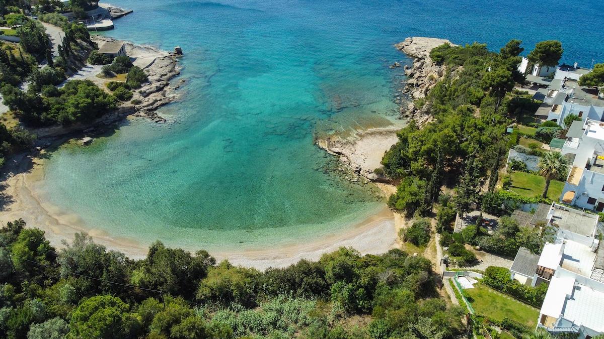 Grand Bleu Σπίτι στην παραλία του Αγίου Αιμιλιανού