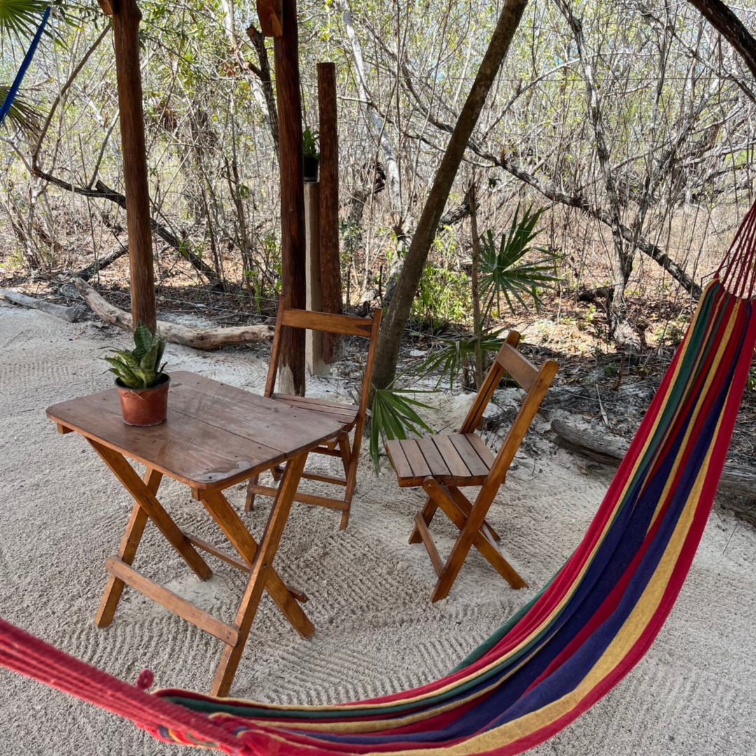 Glamping for two on the second floor.