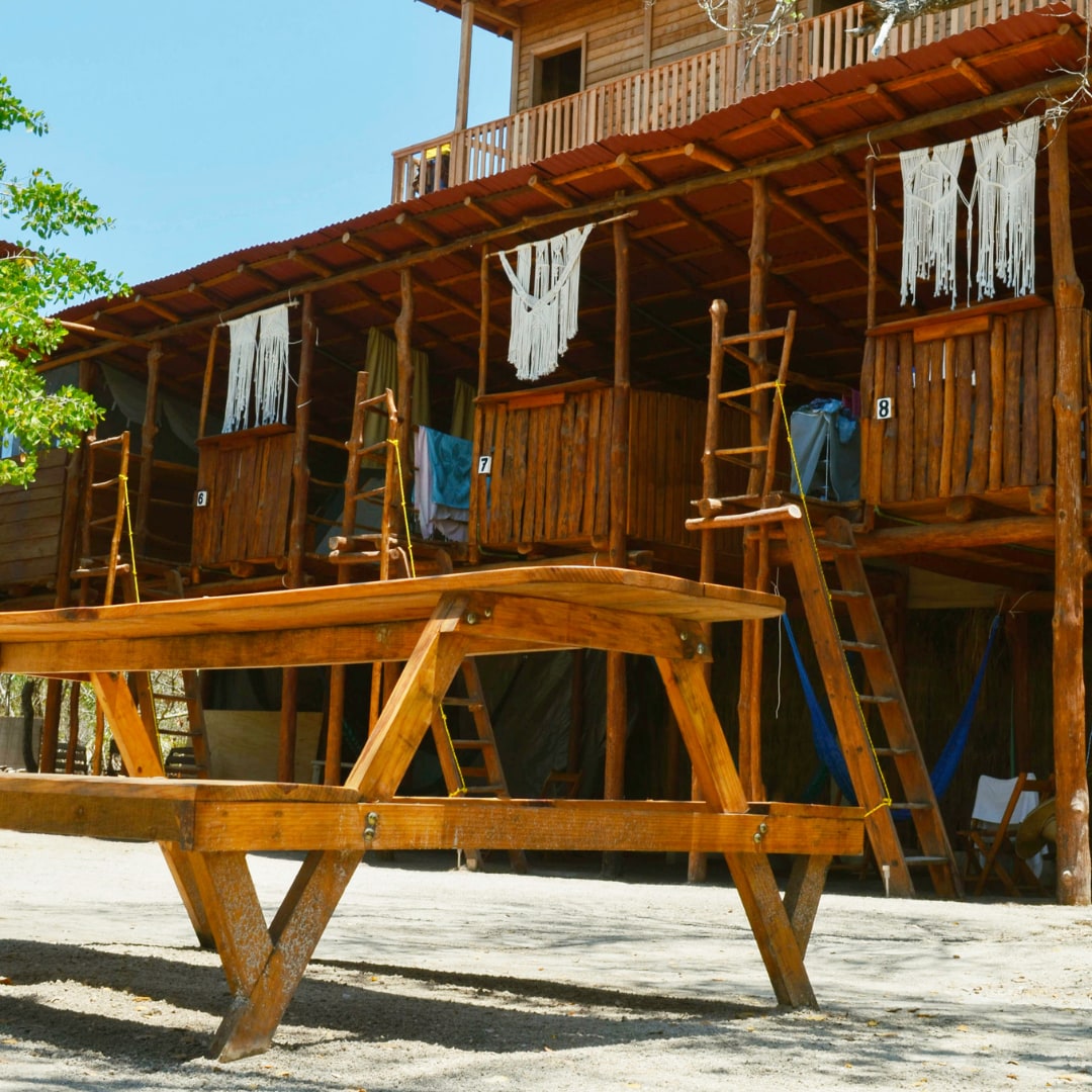 Glamping for two on the second floor.