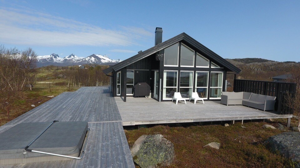 Moderne hytte Vestfjord Panorama