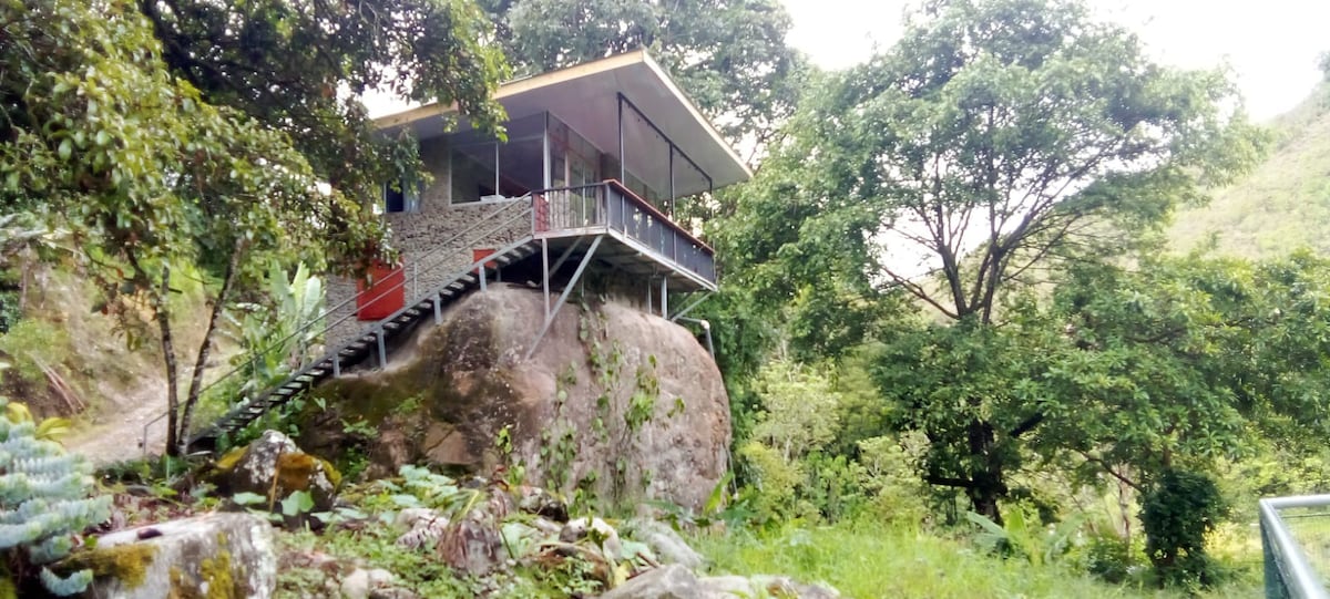 Tropical Mountain Rock House