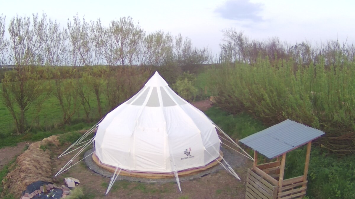 Pre-pitched furnished bell tent 1