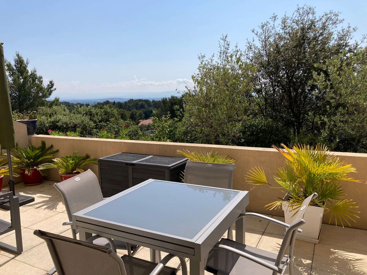 Cosy - Terrace with View of Mont Ventoux