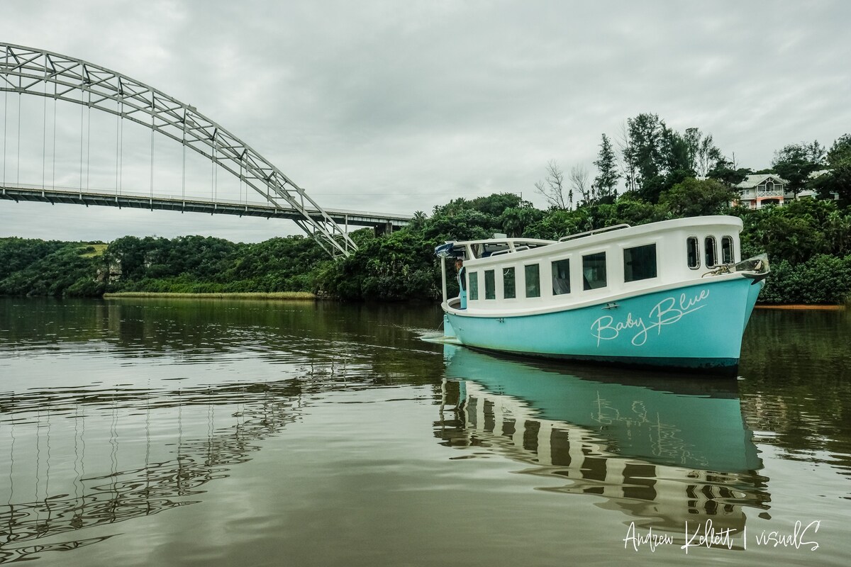 Baby Blue Houseboat