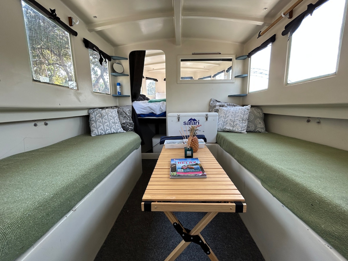 Baby Blue Houseboat