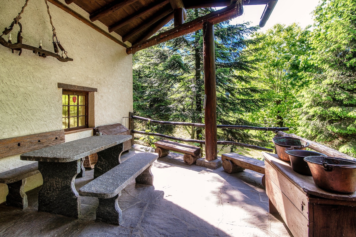 Fresh House by the River in the Verzasca Valley