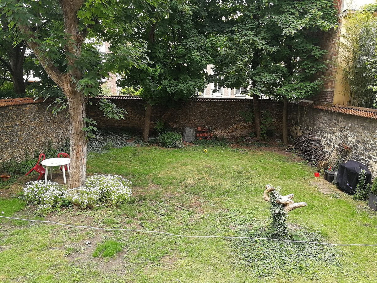 Appartement calme avec jardin