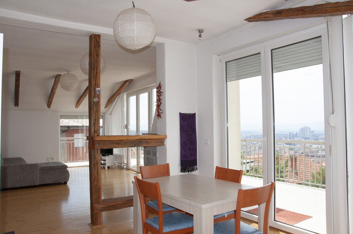 Penthouse in Pristina -  amazing view  and sunset