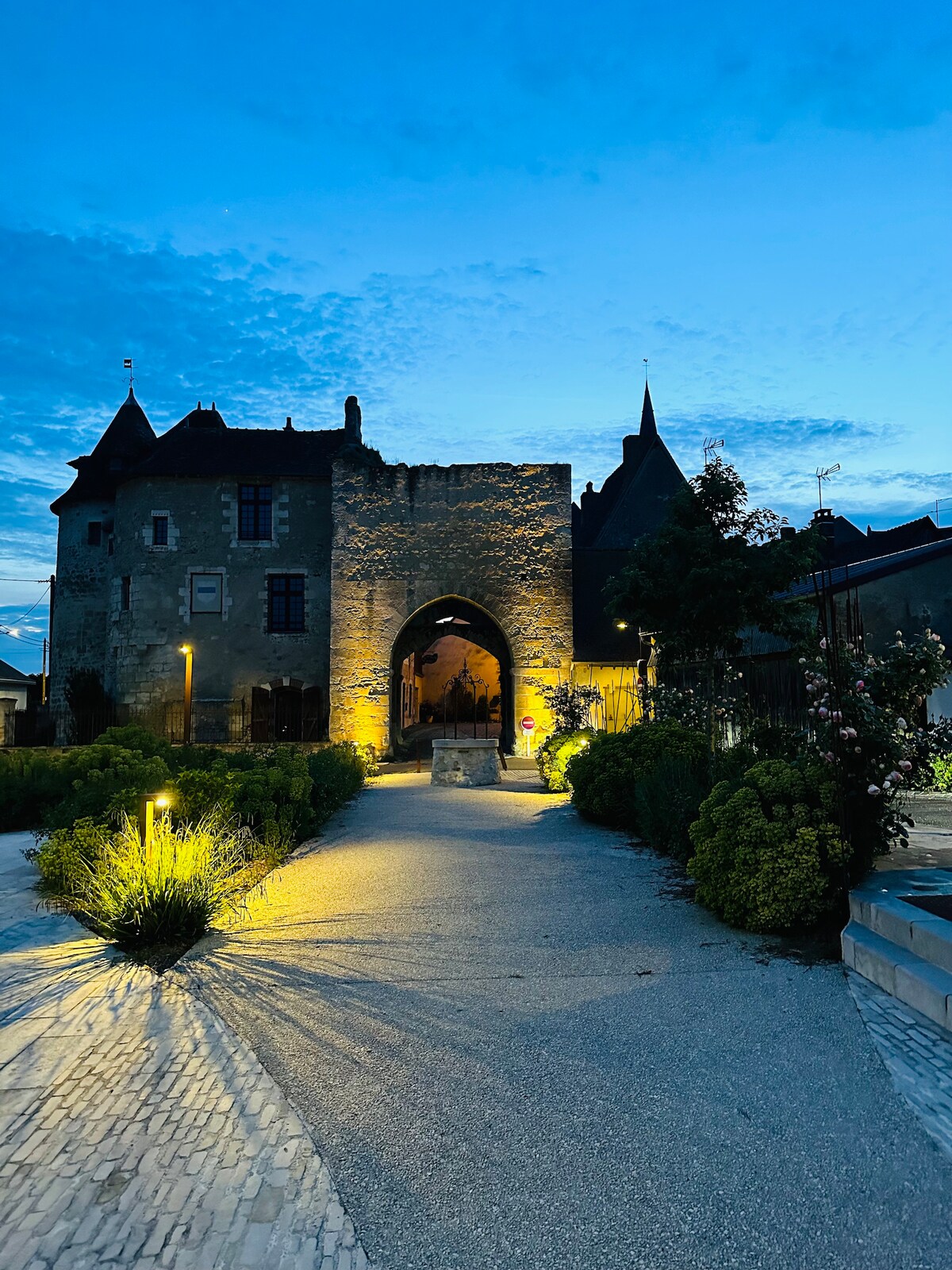 Jolie maison dans cité médiéval