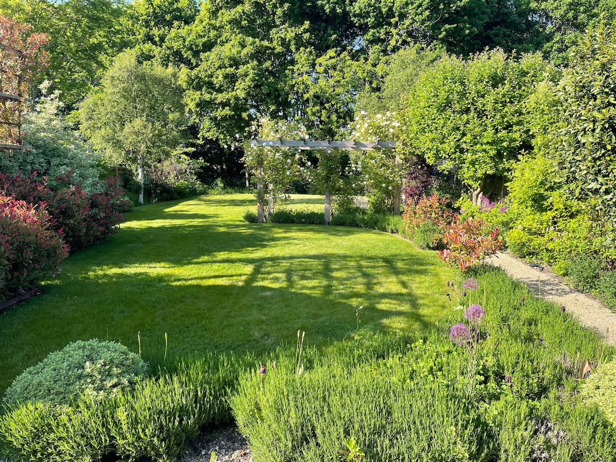 Sunny village house with garden.