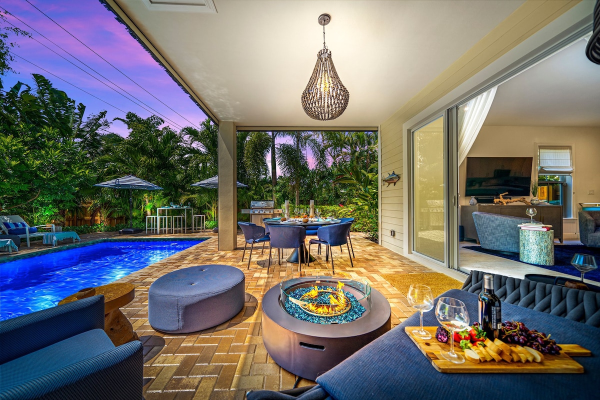 Private Htd Pool, 5min to FLL Beach, central!