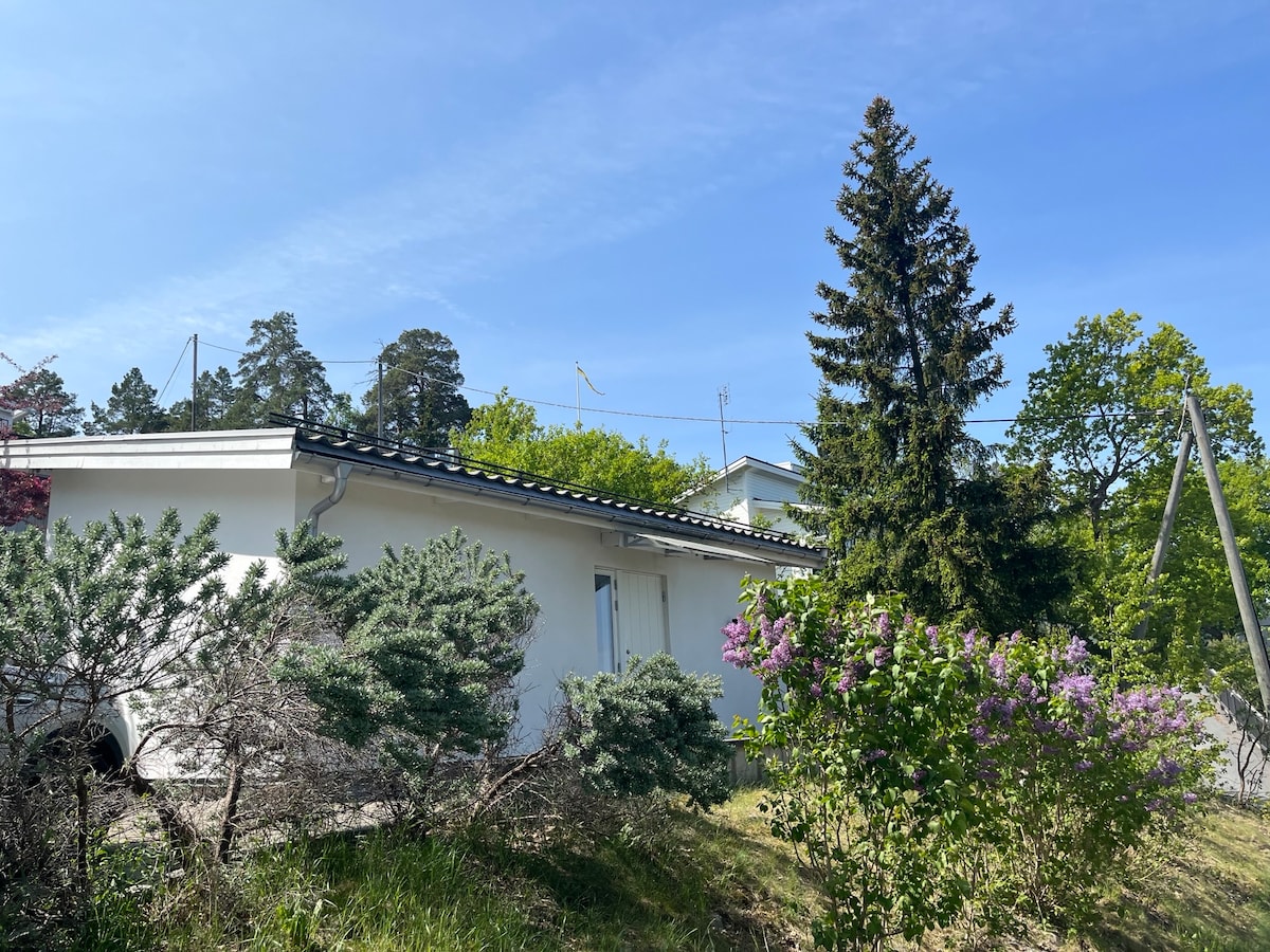 Underbart hus nära stranden