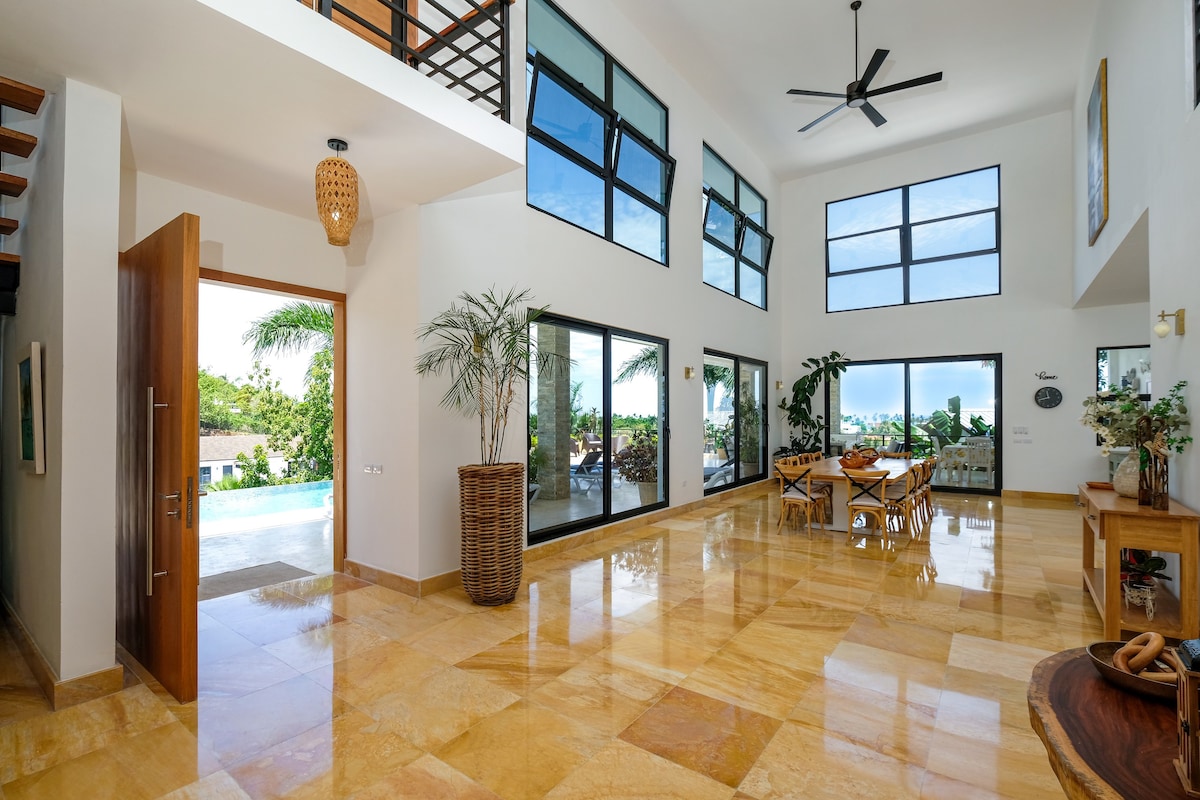 {Beach & Mountain Villa}@Terrenas+Pool+BBQ+6BR