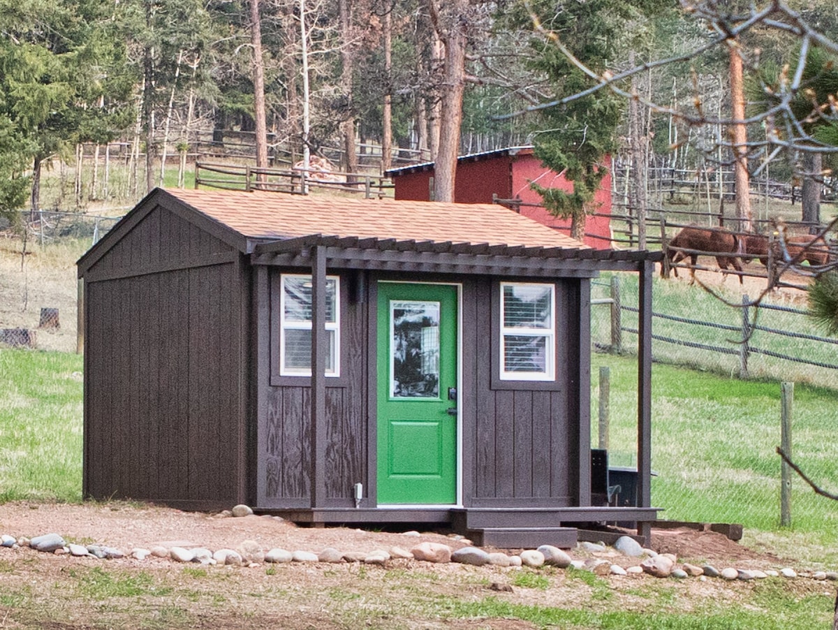 Woodland Park Tiny Cabin Alpaca Farm w/Firepit