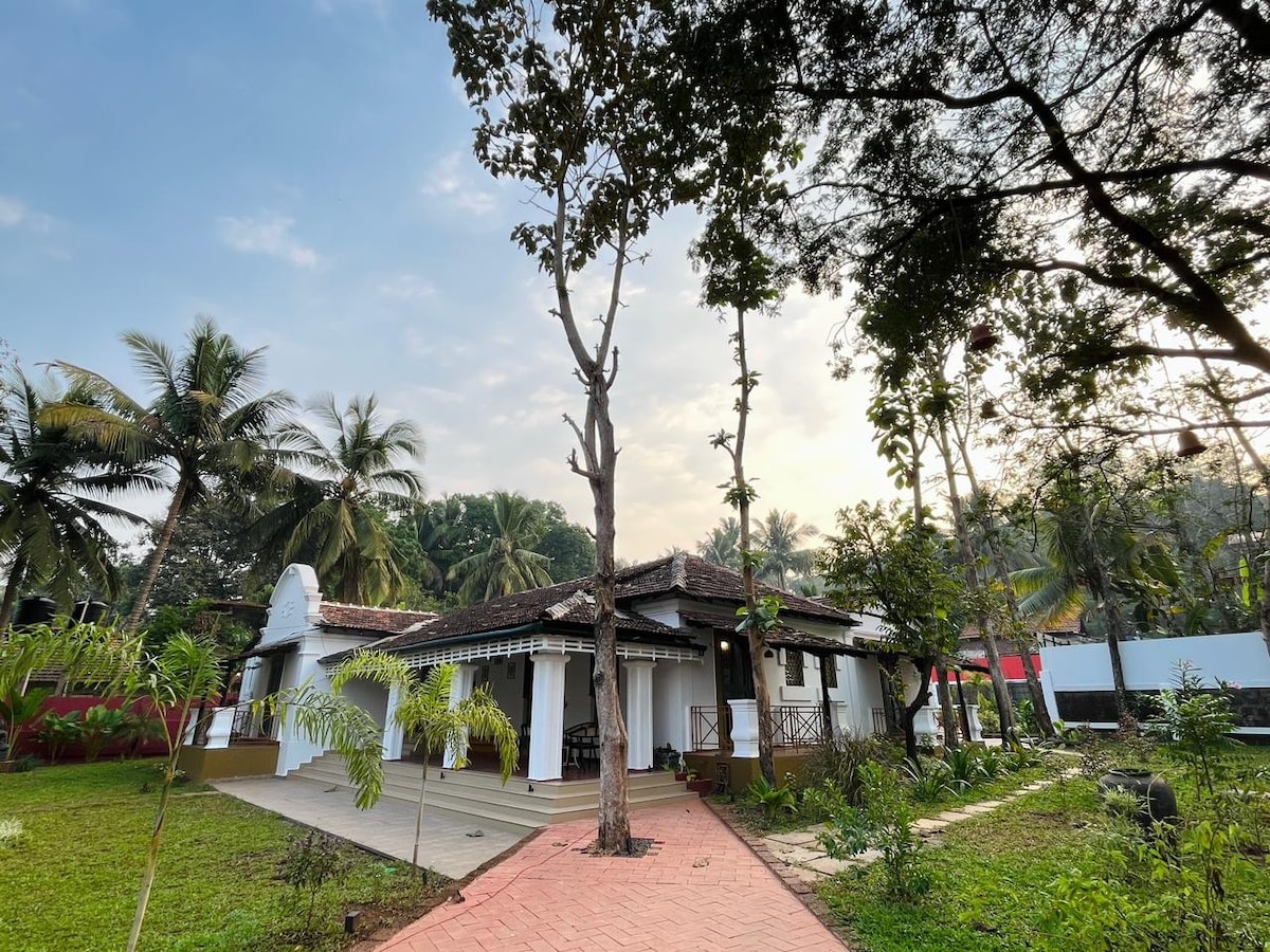 Villa with pool on Quaint Island in North Goa