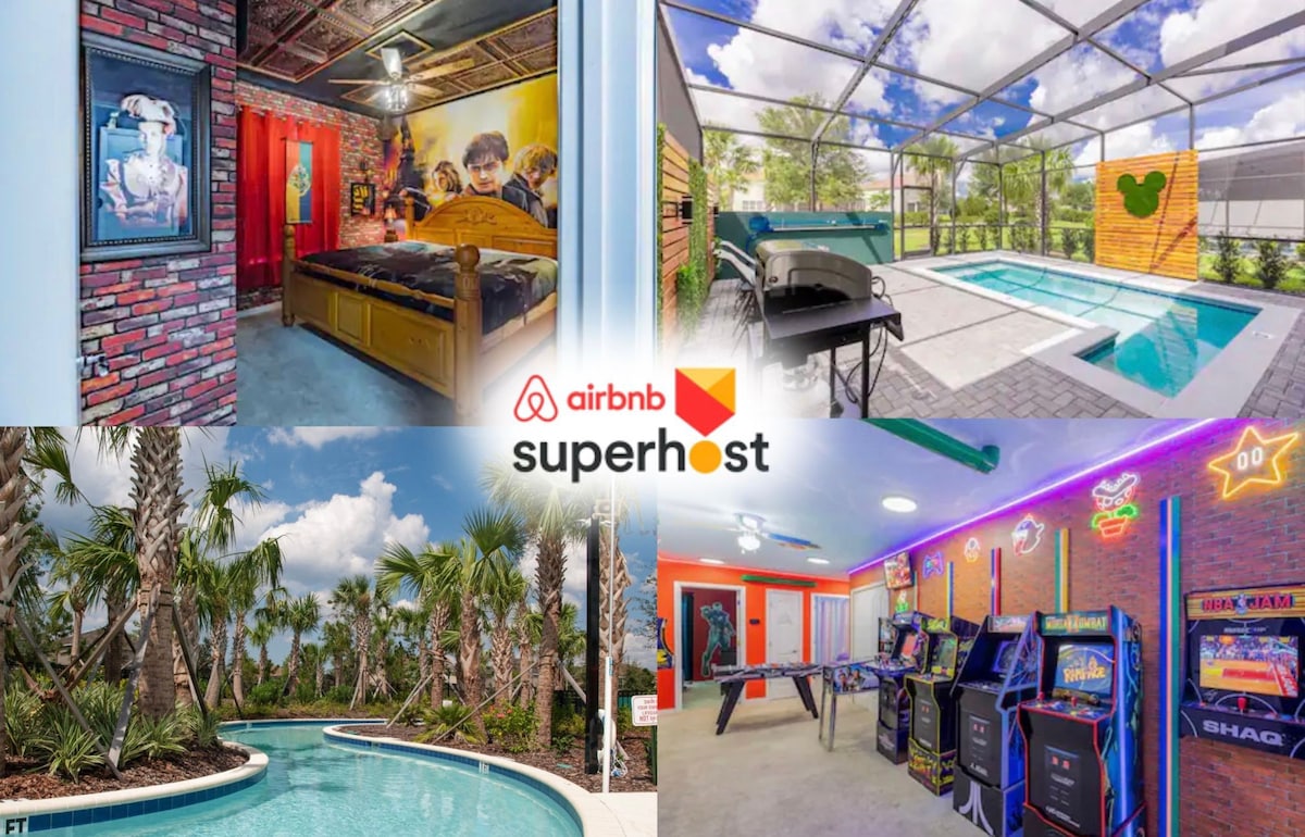 No Airbnb fees! House with pvt Pool and Game Room!