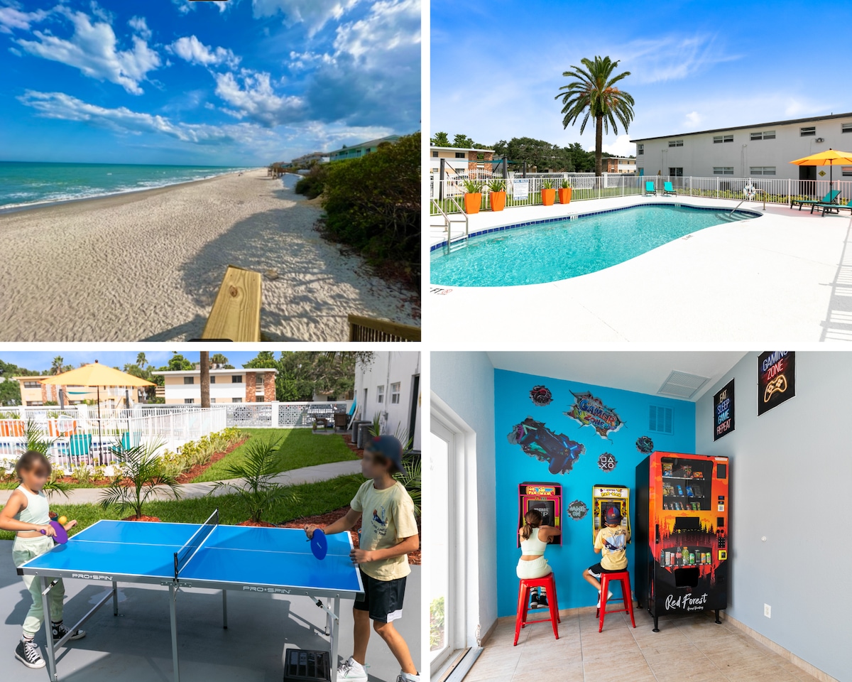 Discounted Seaside: Pool/BBQ/Game Room/Gym/Patio