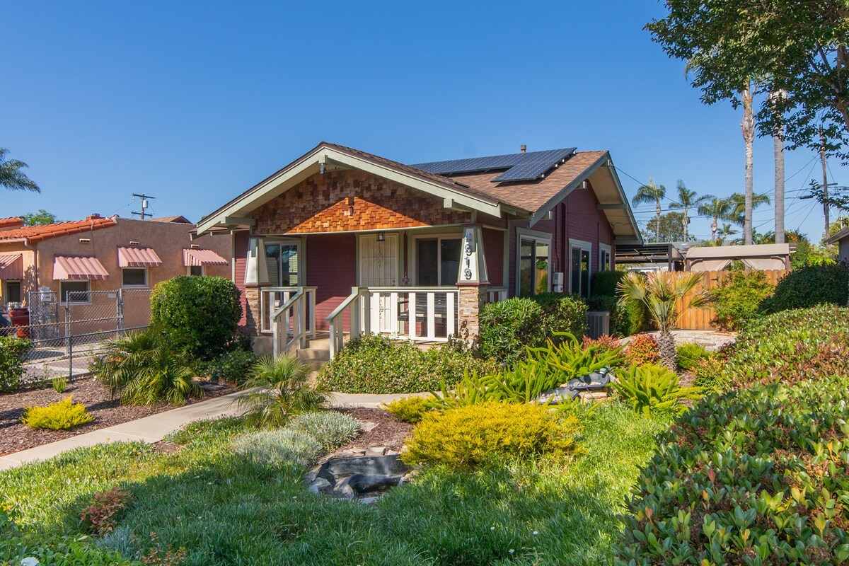 Cali-Craftsman | 3BR | Central | New Backyard | AC