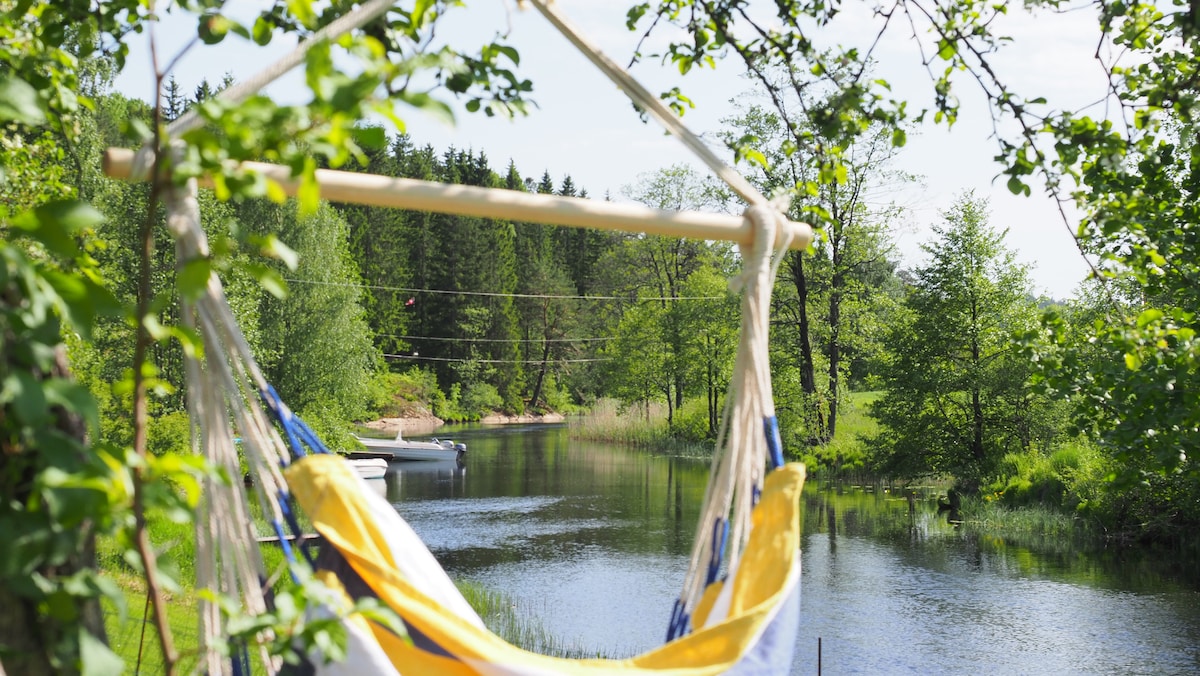 Riverside Bliss Camp: 3 man tent Near Tvedestrand