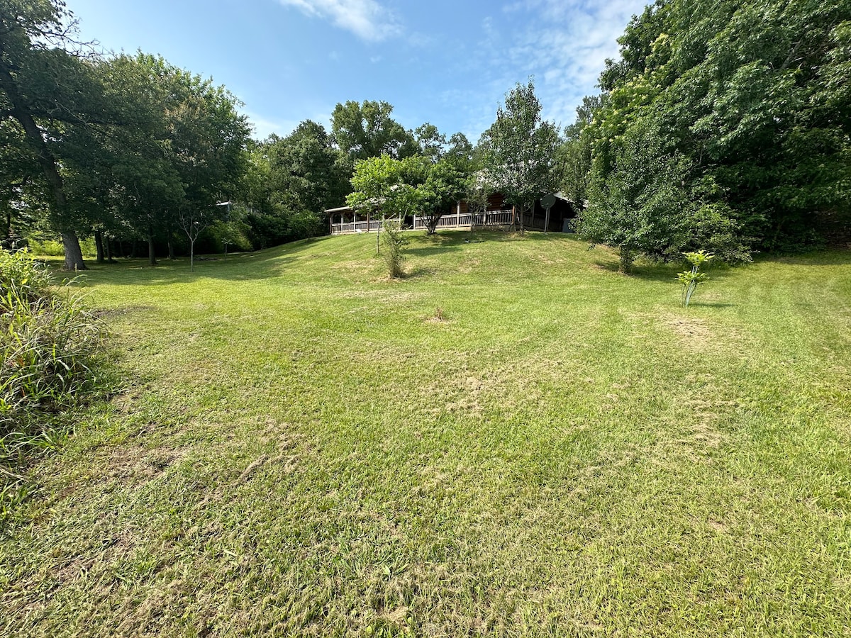 Log Cabin Home on Lake Limestone