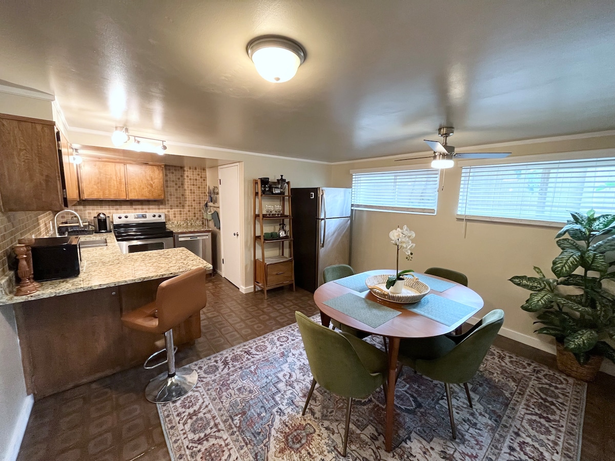 Mid-Century Basement Apartment + Retro Game Room