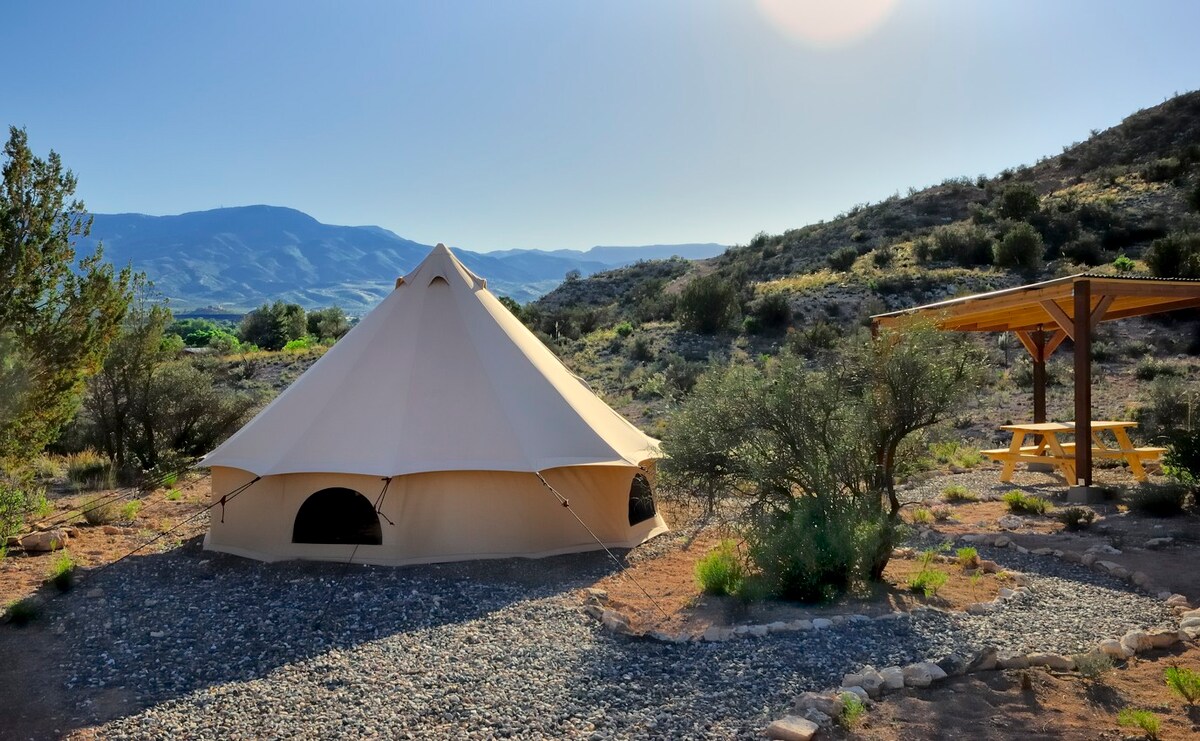 Luxury Eco Glamping Near Sedona: Cliffrose Tent